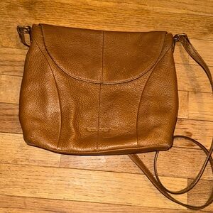 Vera Bradley brown‎ leather crossbody